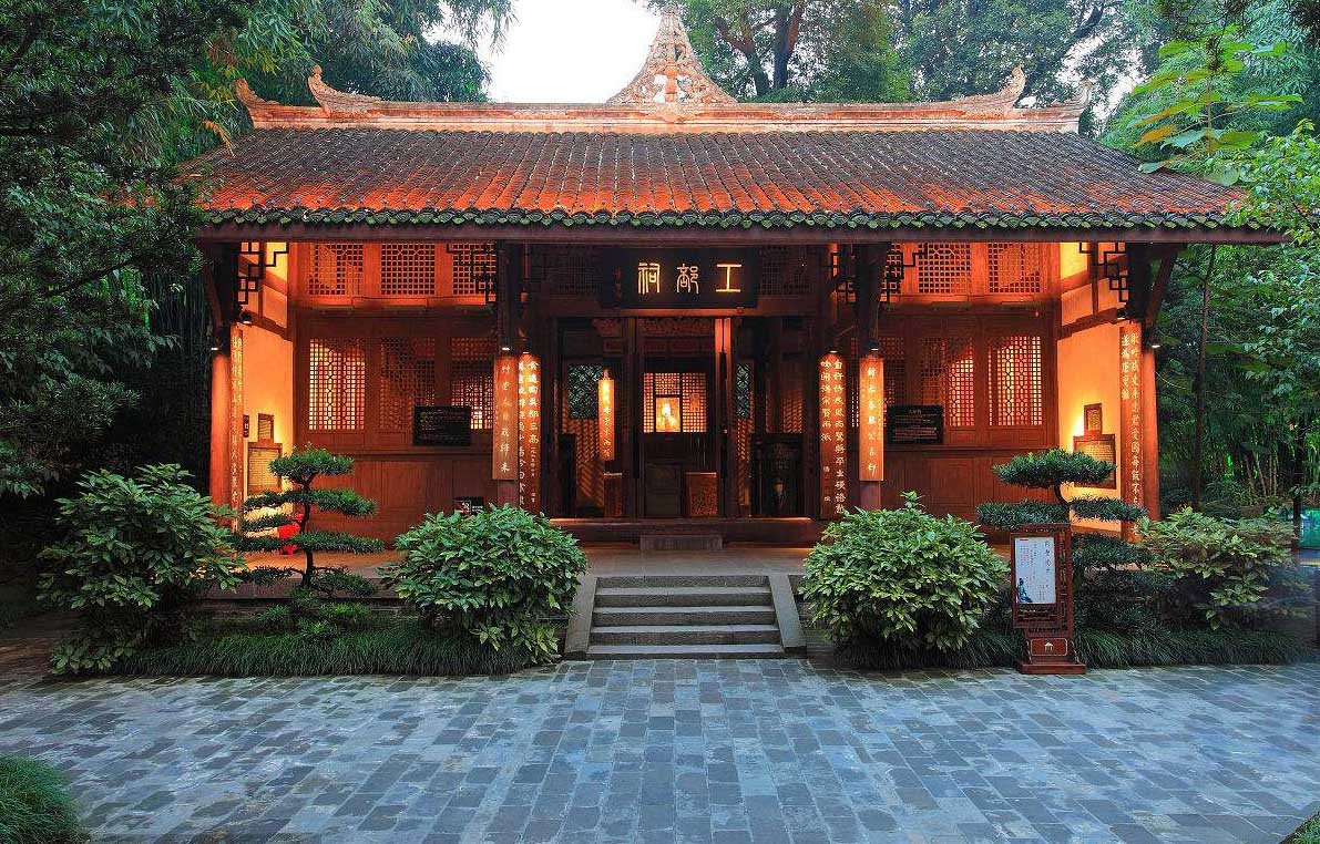 Thatched Cottage Of The Poet Dufu In Chengdu Sichuan China Roads