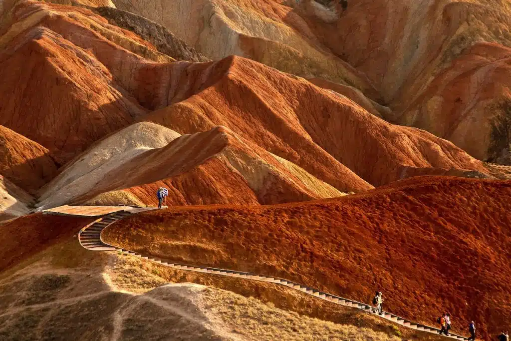 Zhangye Danxia collines rouges