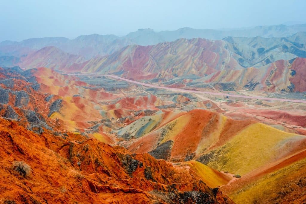 Zhangye Danxia vallée