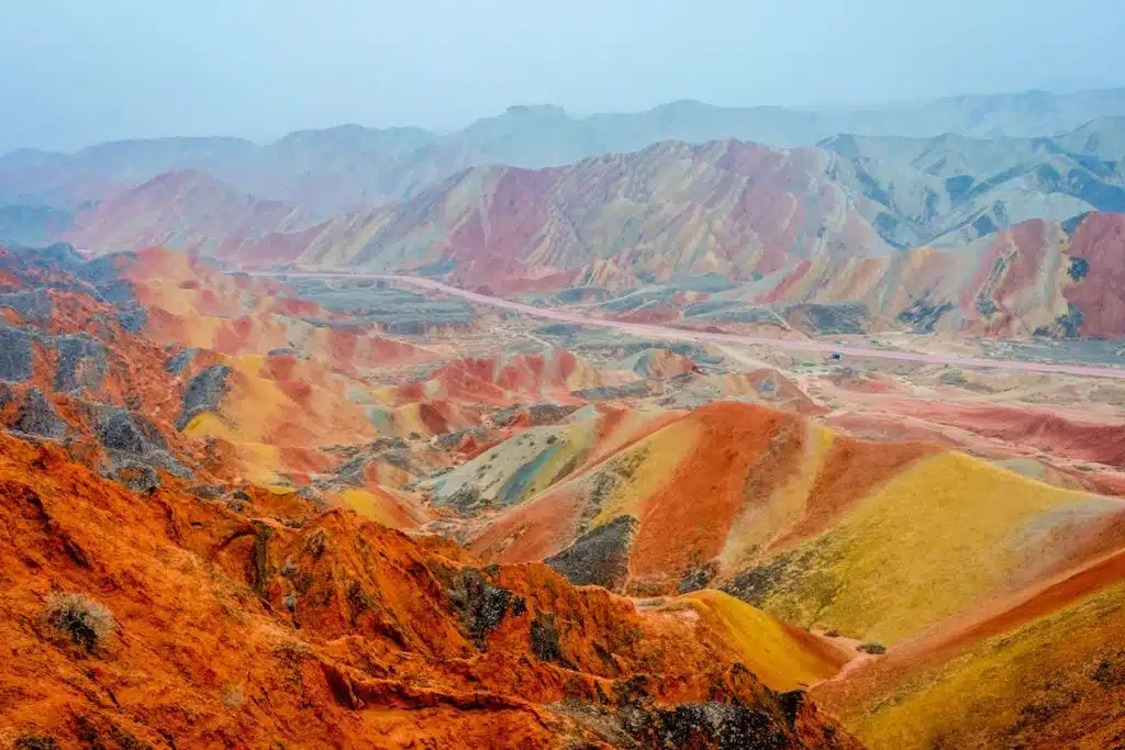Zhangye Danxia vallée
