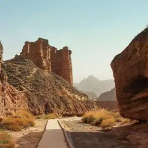 Zhangye Danxia canyon