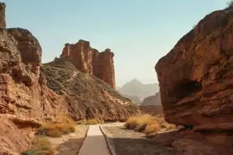 Zhangye Danxia canyon