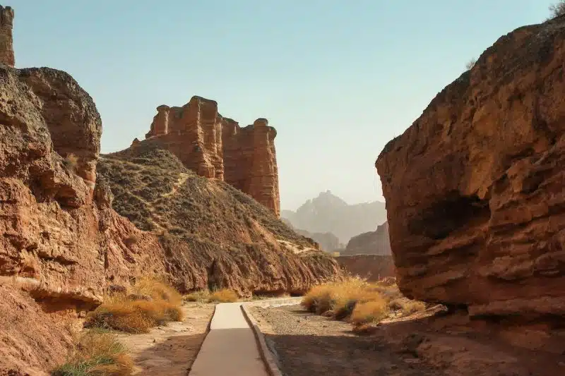 Zhangye Danxia canyon