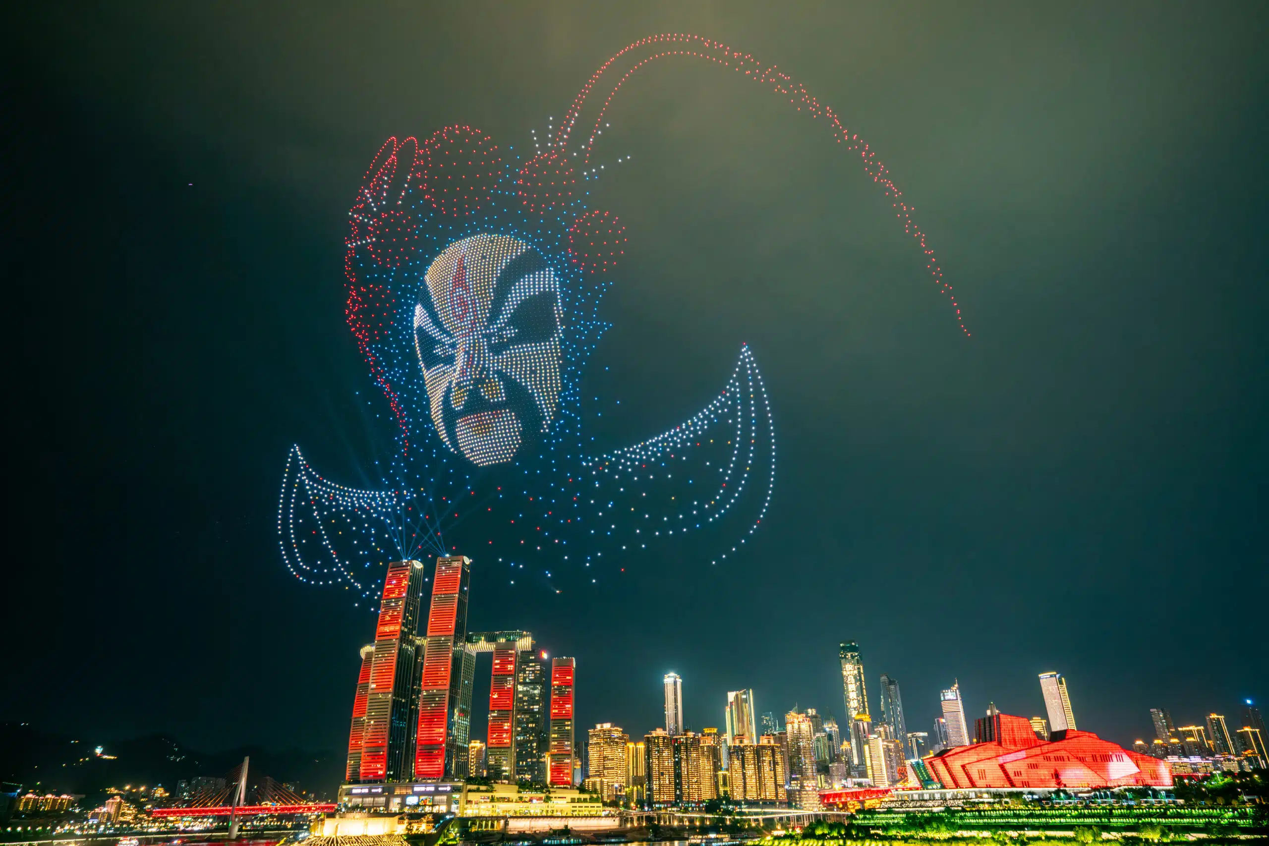 Spectacle drones Chongqing_dreamstime_xl_387568532